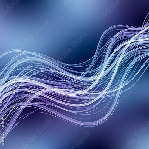 Modern flowing lines creating a dynamic digital wave background design