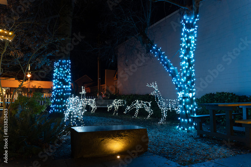 Christmas Holiday Lightening Celebration Background