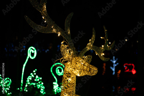 Christmas Holiday Lightening Celebration Background