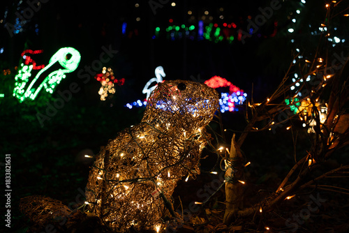 Christmas Holiday Lightening Celebration Background