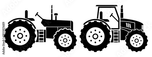 Tractor Silhouette Vector Illustration