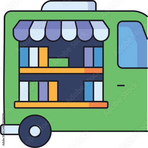 Mobile Library Sticker