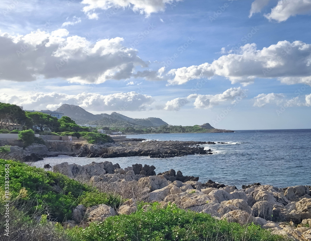 Obraz premium Coast of Mallorca Island at sunny day.