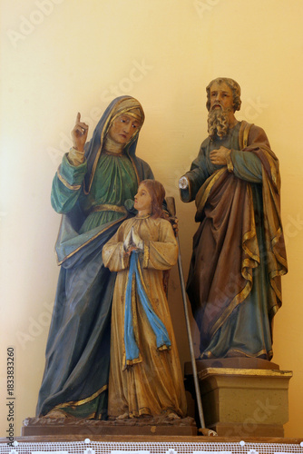 Saint Anne, Virgin Mary and Saint Joachim in the parish church of Saints Michael and Ann in Gornje Prekrizje, Croatia
