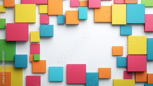 A whiteboard featuring a vibrant