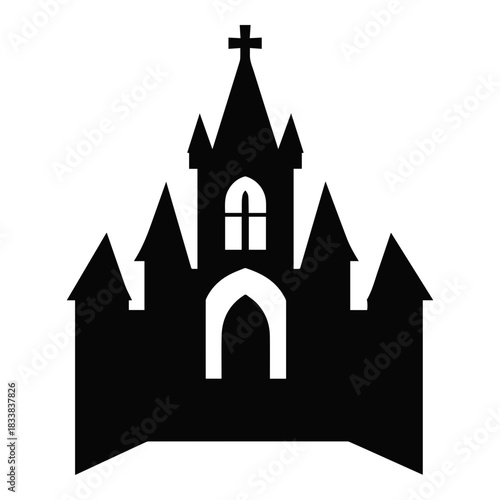 Church Building Solid Icon