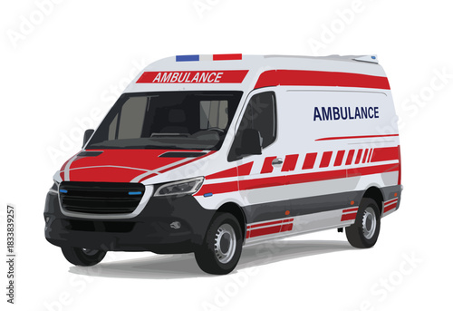icon transport ambulance public service vector design