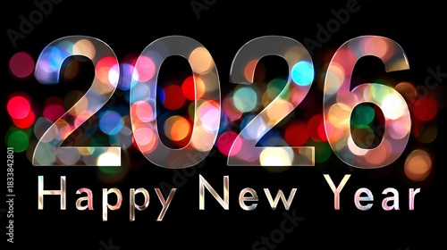 Celebrate the arrival of 2026 with vibrant colors and festive lights. This image captures the spirit of New Year's joy and excitement, perfect for welcoming new beginnings.