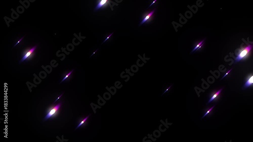 Falling Purple Sparkle Light Effect Animation