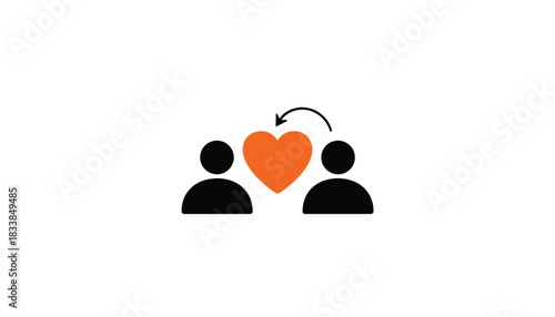 Love Sharing Between Two People Icon
