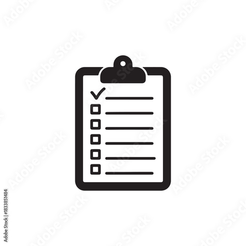 Clipboard Checklist Icon Streamline Tasks, Simplify Workflow, Enhance Productivity, Improve Efficiency