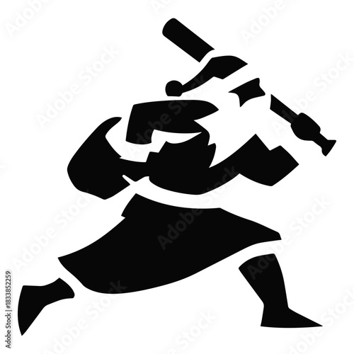 Santa Runs Away With Gifts And Baseball Bat