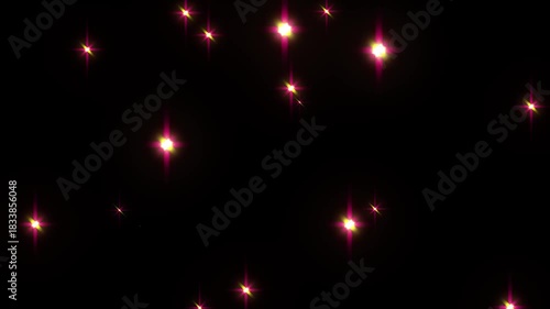 Falling Glowing Particle Animation