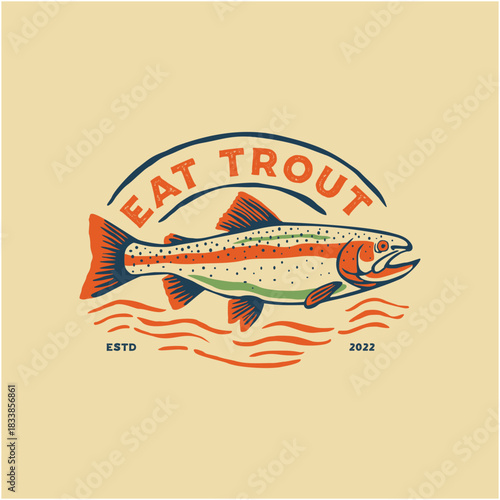 Trout logo design