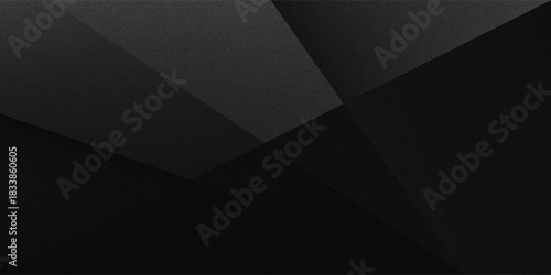 Black white dark gray silver abstract pattern background. Geometric shape. Line triangle angle fold polygon diamond 3D. Gradient. Rough grain noise. Light shadow. Matte shimmer. Design. Minimum.