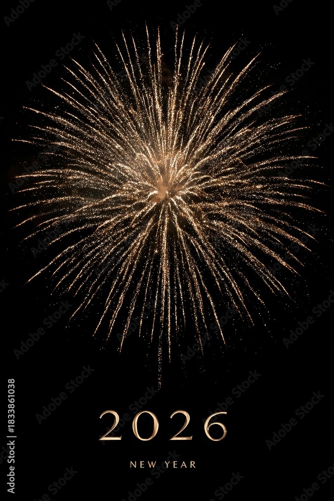 Obraz premium A fireworks is lit up the sky in the new year