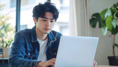 PCの前で悩む男性 Free Download PCの前で悩む男性 - GFXLoad