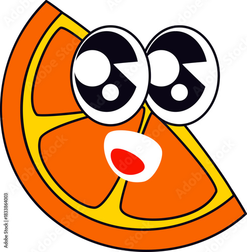 Orange Slice Emoticon