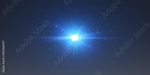 Non-nova explosion of star and dust particles.