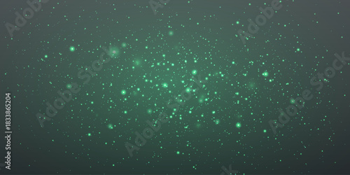 Shimmering dust and bokeh effect. Flash of light sparks.