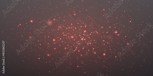 Shimmering dust and bokeh effect. Flash of light sparks.