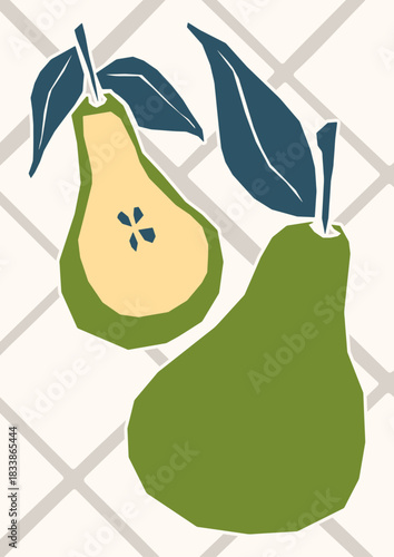 Pear Poster Backdrop
