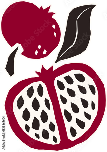 Pomegranate and Slice