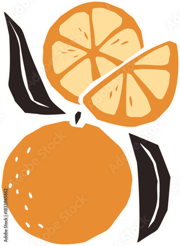 Orange and Slice