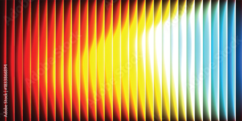 3d glassmorphism glass with iridescent colors on the black. Abstract gradient background. Corrugated trendy texture. Vector illustration.