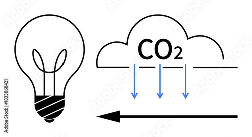Energy efficiency concept. Energy is key for sustainability by reducing CO2 emissions and enhancing conservation. Energy innovations lower carbon footprint. For clean energy, environment, education