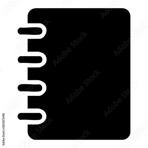 notebook icon, business notes and planning