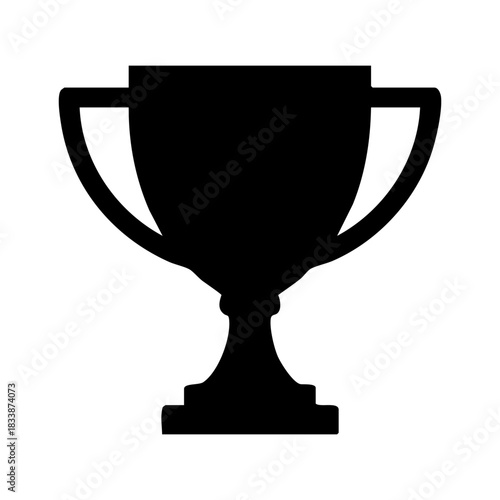 trophy icon, business success and achievement