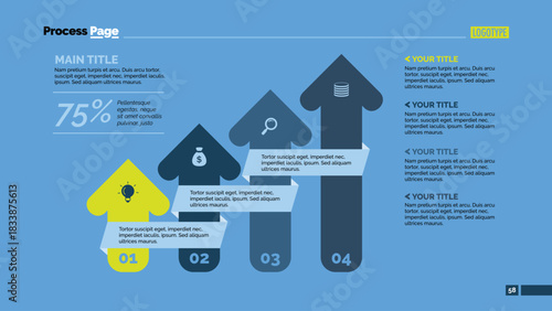 Four Arrows Slide Template
