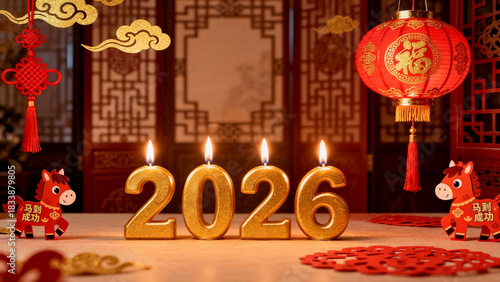 New Year Spring Festival decorations for 2026