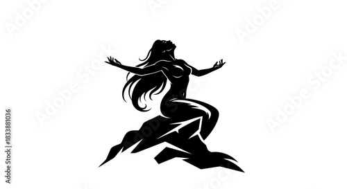 Woman Silhouette Dancing on Stage With Arms Outstretched.jpg