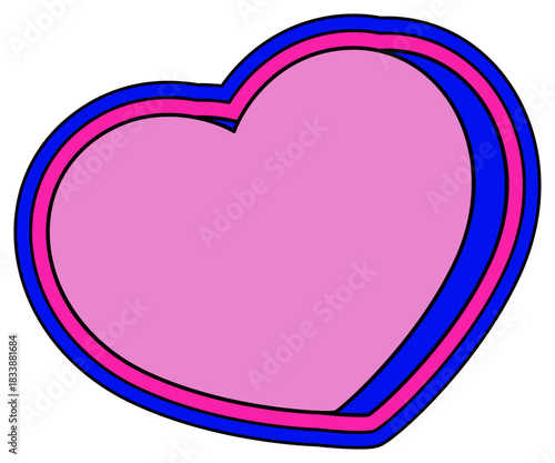 Groovy Heart Sticker
