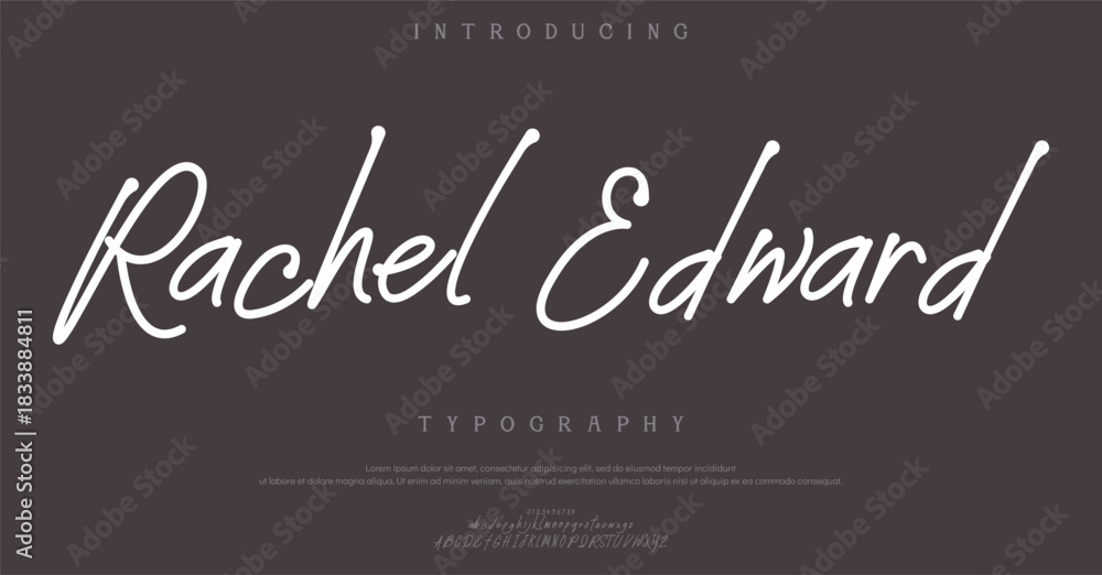 Fototapeta premium Luxury alphabet letters font. Classic Lettering Minimal Fashion Designs. Typography serif simple wedding logo fonts and number. vector illustration