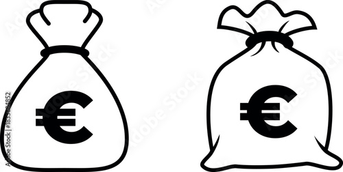 Euro Money Bag: Finance, Wealth & Investment Icon
