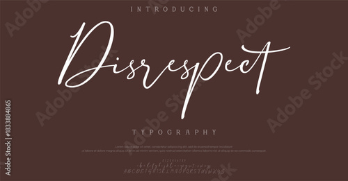 Elegant Font Uppercase Lowercase and Number. Typography luxury classic lettering serif fonts decorative wedding vintage retro logos, design for fashion, beauty shop and brand. vector illustration