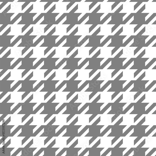 Seamless Hounds tooth pattern. Pepita Tile background. Repeat hound dogstooth plaids dogtooth. Repeating pepito texture. Fabric abstract grid print for textile, print, wool, material, jacquard