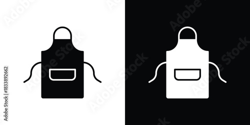Apron icon, A flat minimalist vector illustration