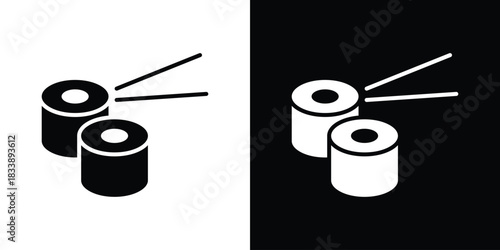 Sushi icon design concept. vector flat icons