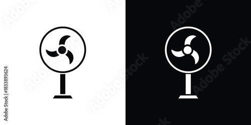 Table Fan icon design concept. vector flat icons