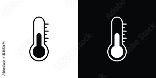 Temperature icon design concept. vector flat icons