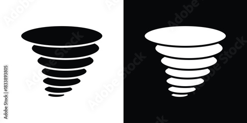 Tornado icon design concept. vector flat icons