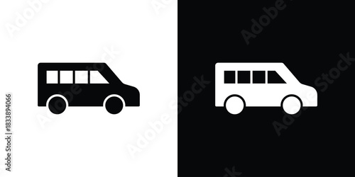 Van icon design concept. vector flat icons
