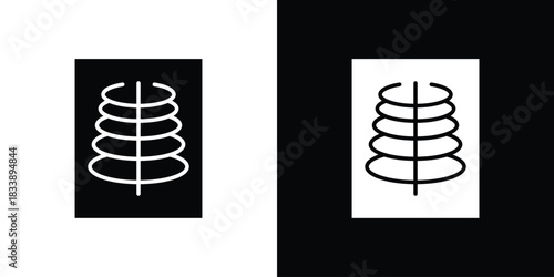 X ray icon design concept. vector flat icons