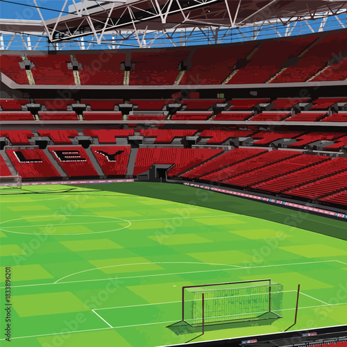 icon logo sign symbol arena game win play team art final seat seats cup one club sport world euro fa match home away goal fc uk fans event large tour London city fifa led arch green grass huge