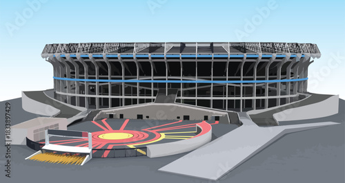 arena sport stadium vector template