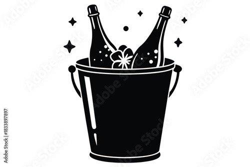 new year champagne bucket